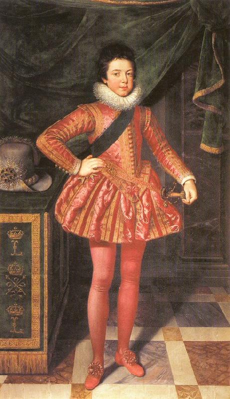 POURBUS, Frans the Younger Portrait of Louis XIII of France at 10 Years of Age France oil painting art